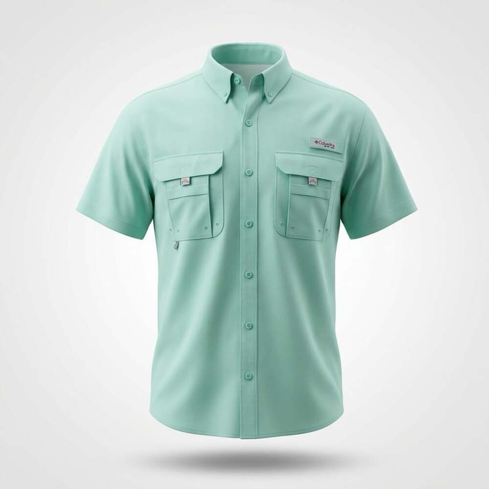 Columbia PFG Tamiami II Short Sleeve Shirt Mint Green